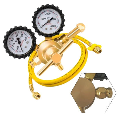 Industrial Brass Nitrogen Pressure Regulator G58 with CGA580 and Hose