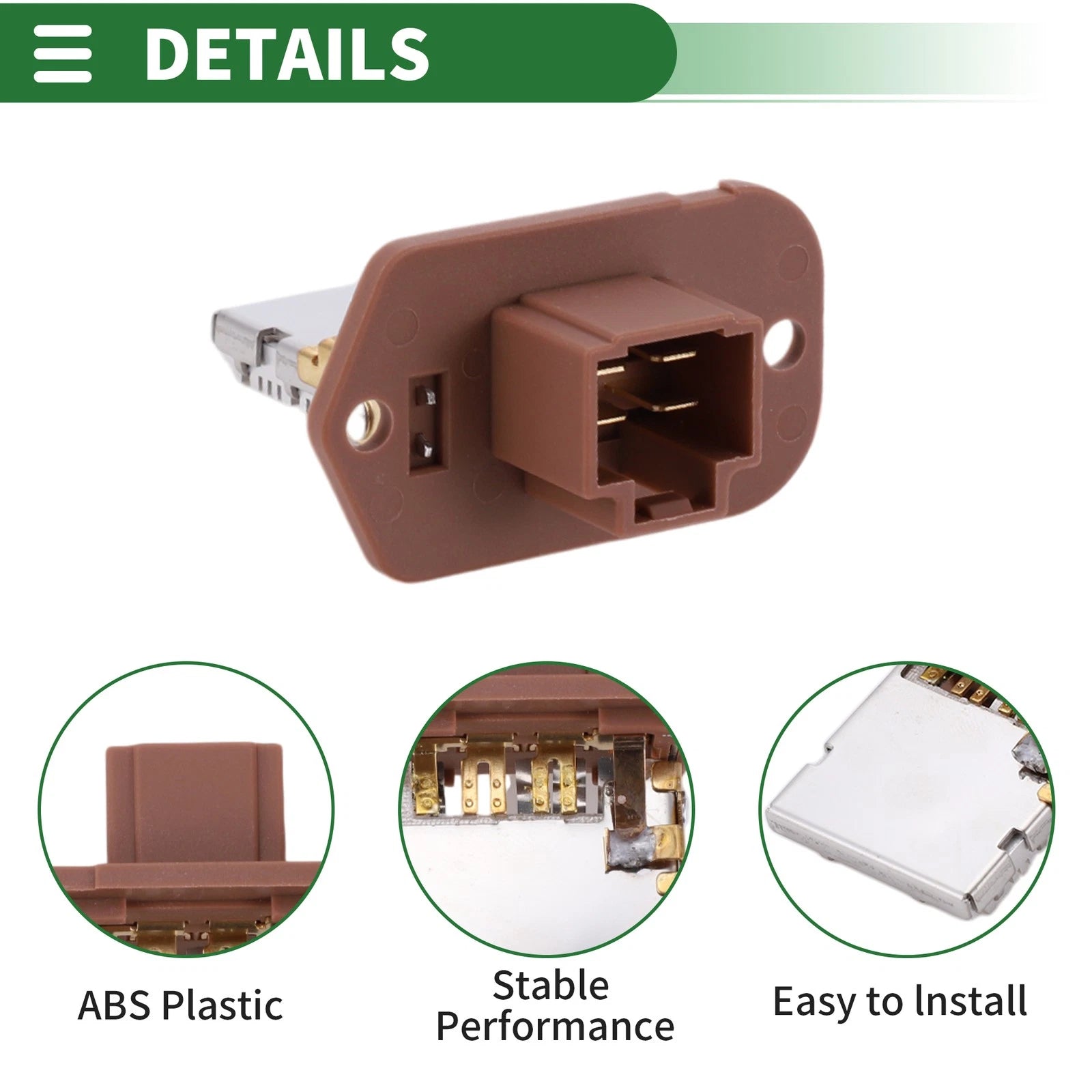 HVAC Blower Motor Resistor OEM Replacement for Hyundai Santa Fe (2005–2012)