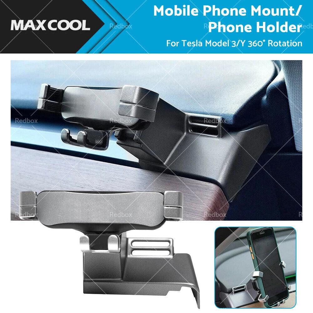 360° Rotation Phone Holder for Tesla Model 3 Y (2020–2021)