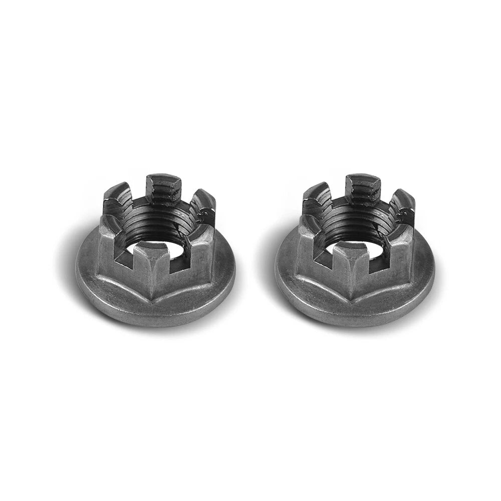 2PCS Front Axle Wheel Castle Nut for Yamaha Banshee Warrior Blaster (200–200)