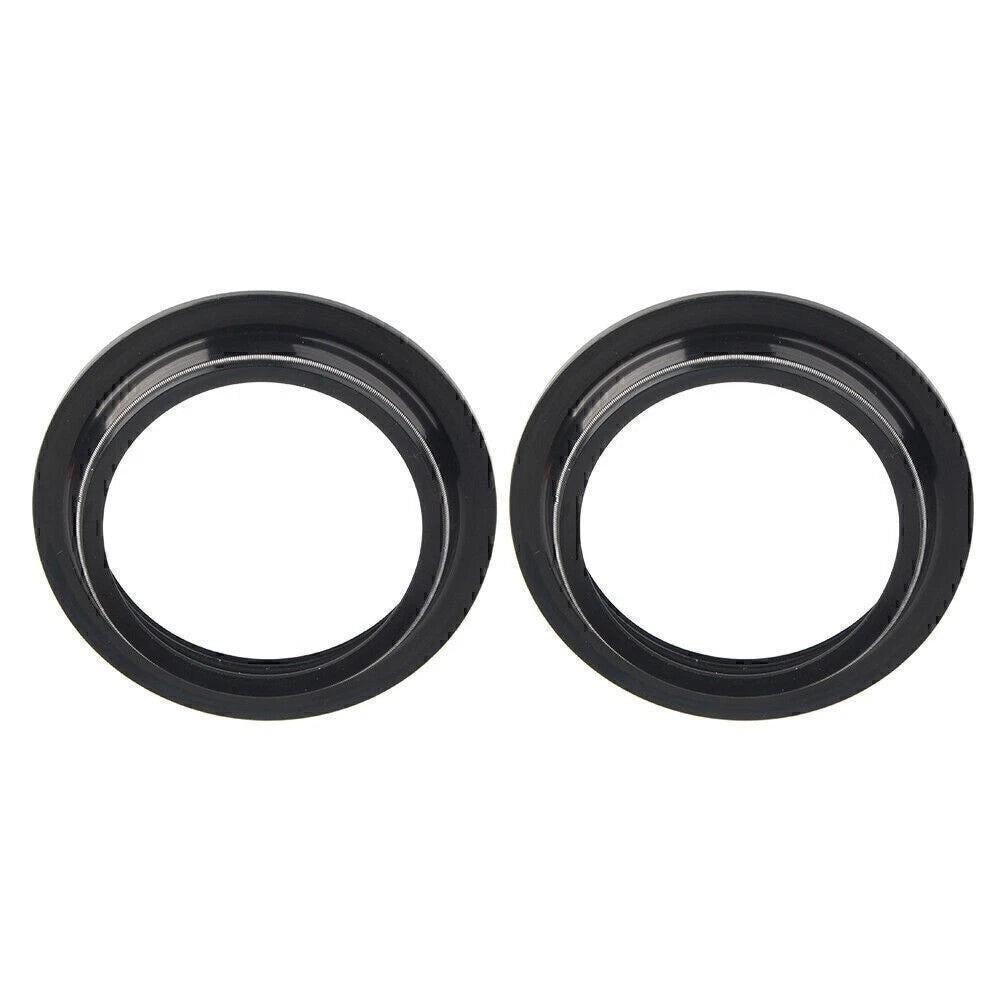 2X Front Fork Damper Shock Absorber Dust Seal for Motorcycle (43X53-11 MM)