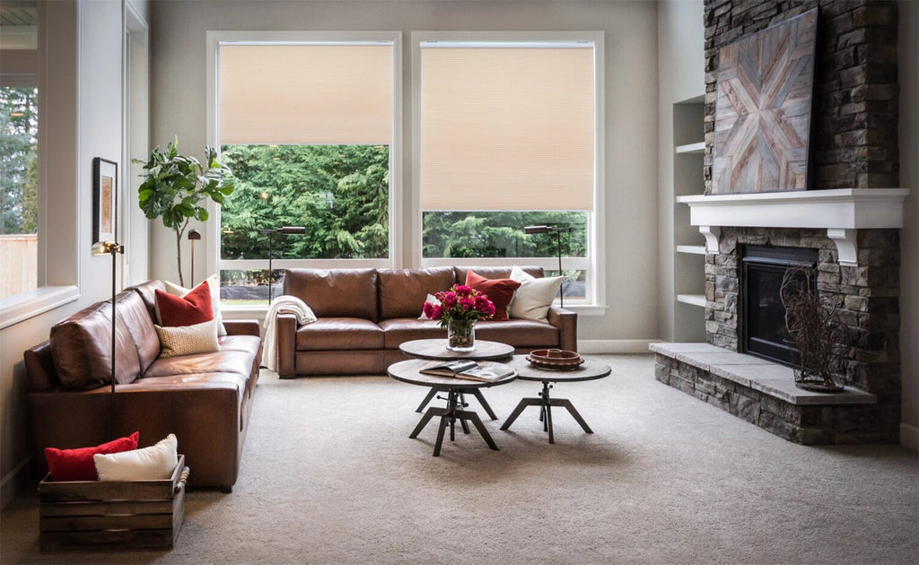 Cordless Cellular Shades for Window (48" W x 48" H)