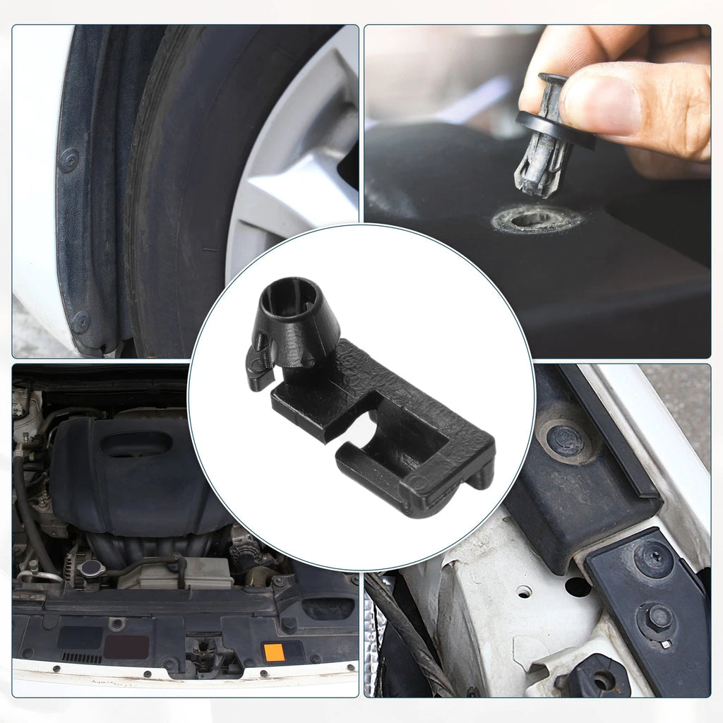 Hood Prop Rod Clip Retainer 2 Pcs Replacement for GMC Sierra 3500 2007-2010