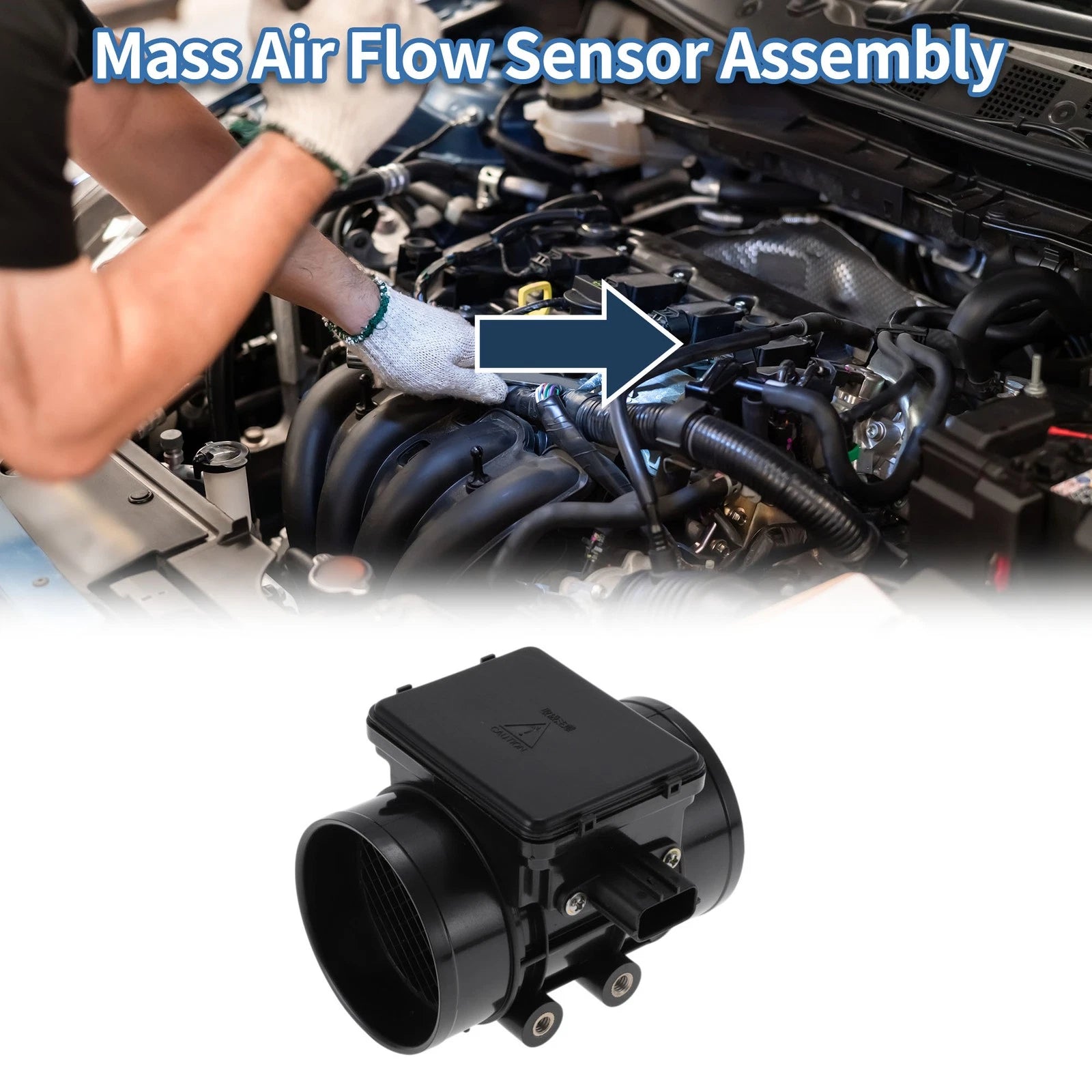 Mass Air Flow Sensor Assembly No.E5T53171 for Mazda MPV II (2000–2005)