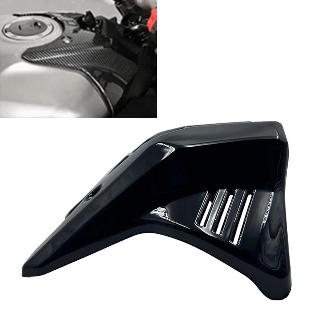 Front Fuel Gas Tank Cover Guard Protector Glossy Black For Honda CBR650R 2019-24