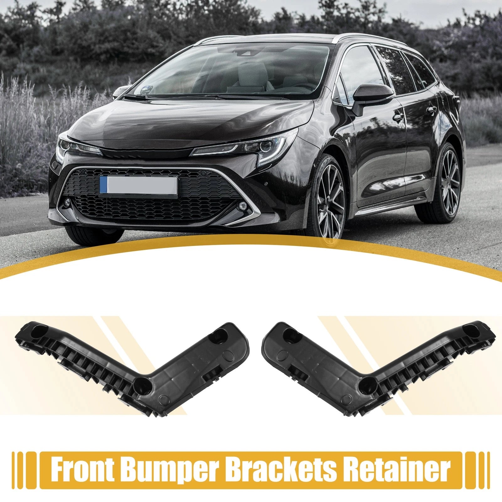 Front Bumper Brackets Pair Replacement for Toyota Corolla (2018–2019)