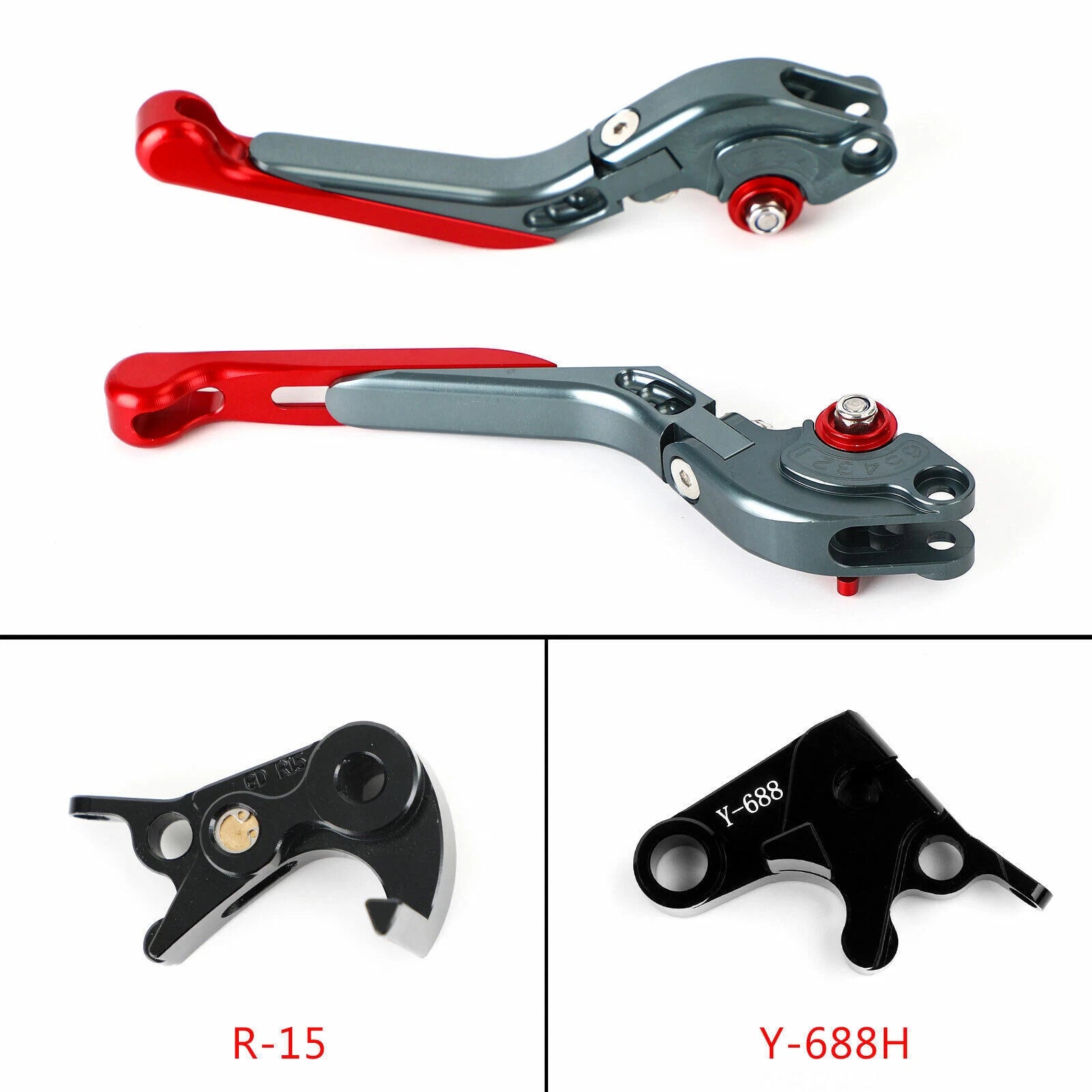 Adjustable Clutch Brake Lever for Yamaha MT-09 Tracer 900/GT (2021–2022) YZF R6 Red
