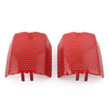 2Pcs Red Steel Front Caliper Screen Inserts for Harley V-Rod & Touring (2006–2019)