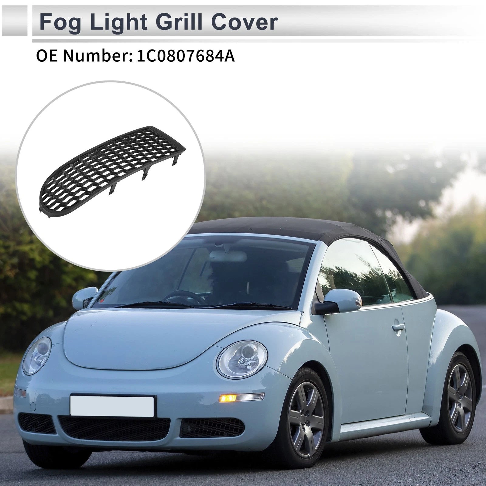 Front Right Fog Light Grill Replacement for Volkswagen Beetle (2006–2010)