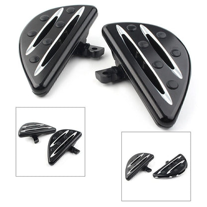 Rear Passenger Floorboards Foot Pegs for Harley Electra Glide Dyna (–)