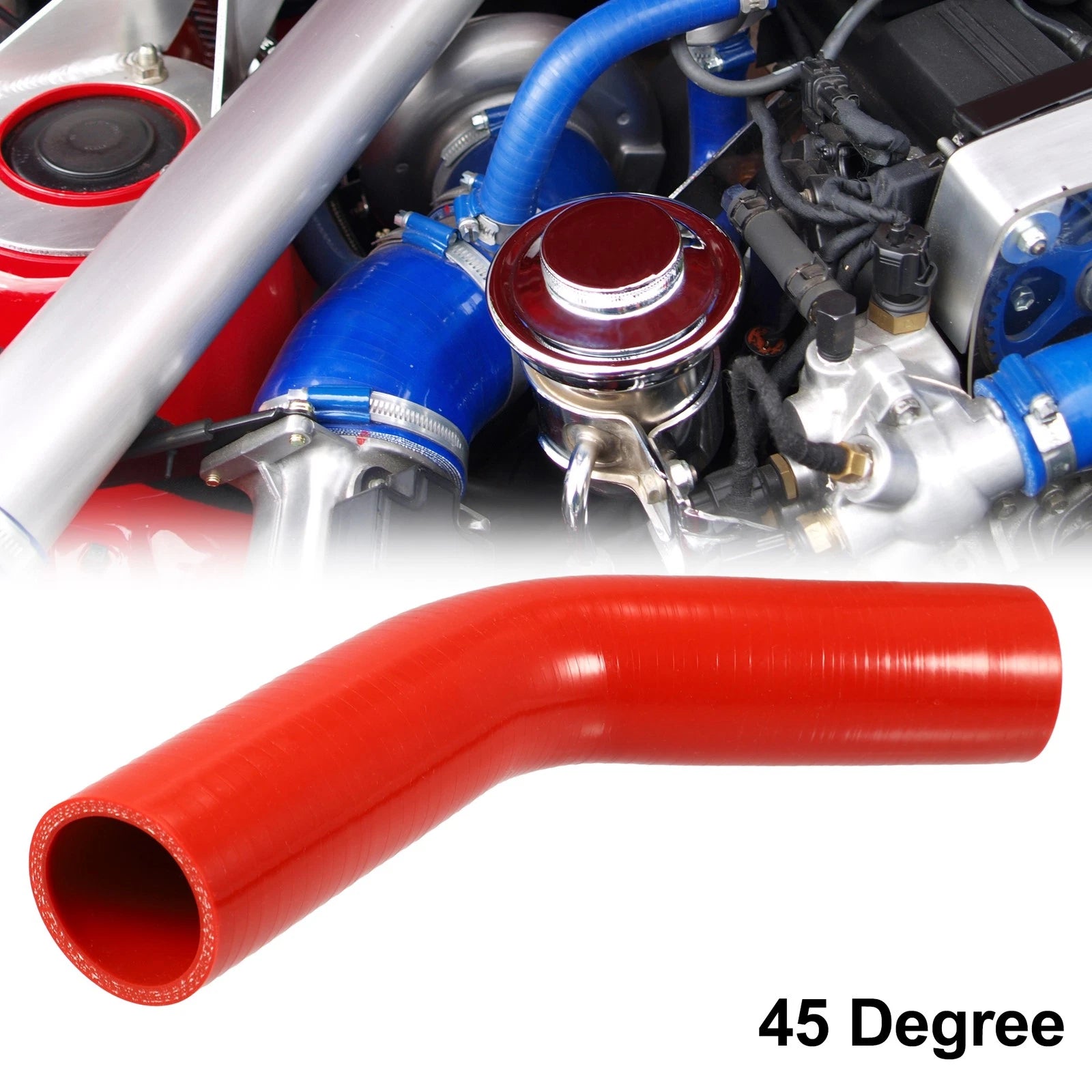 45mm 1.77" 45 Degree Silicone Hose Coupler for Intercooler (Universal)