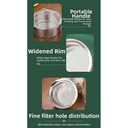 304 Stainless Steel Multifunctional Drain Basket for