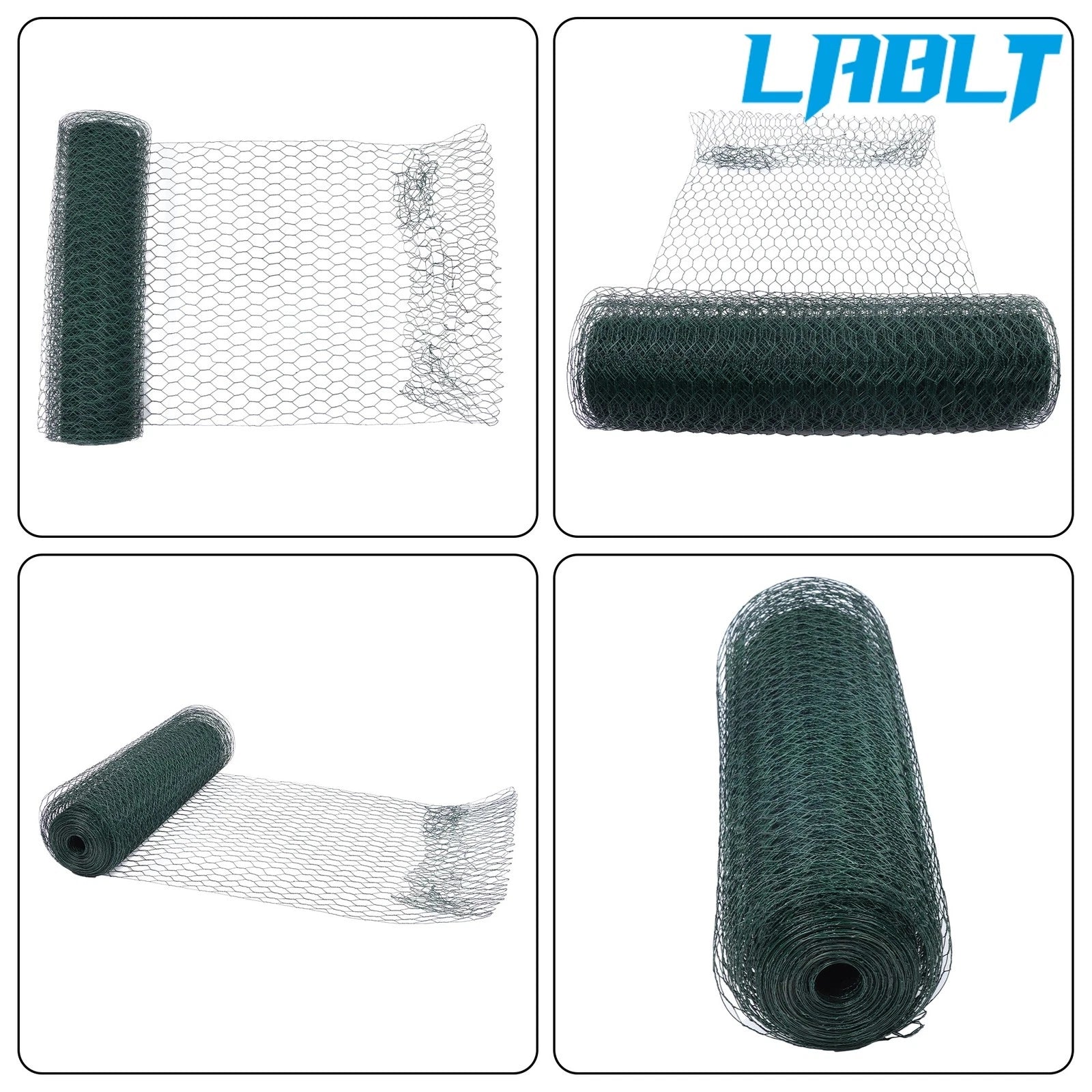 Rectangular Hexagonal Iron Wire Fence Net 24in x 100ft Hole Mesh Fencing