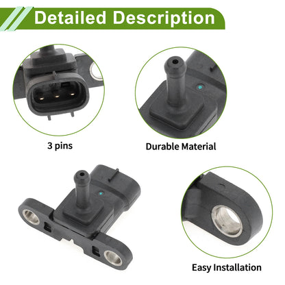 Crankshaft Position Sensor for Mitsubishi Fuso FV50L (1 Pc) Black Metal Plastic
