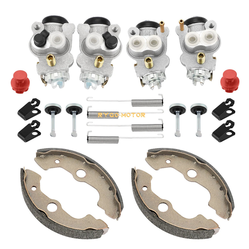 Front Brake Wheel Cylinders & Shoes Kit for Honda Rancher 350 TRX350 (2000–2003)