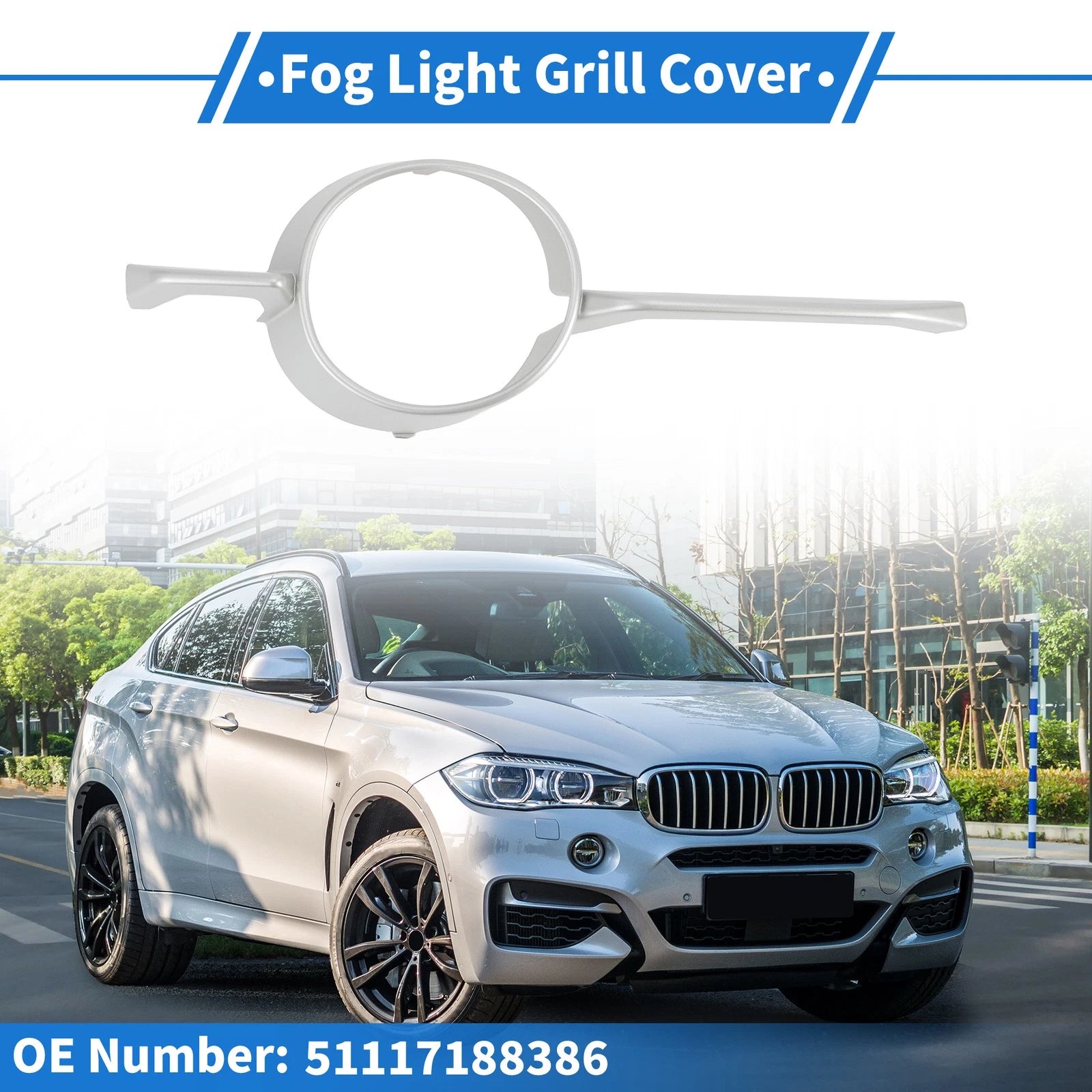 Front Right Fog Light Grill Replacement for BMW X6 (2008–2014)