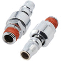 Set of 2 Pneumatic Quick Connectors for Air Compressors and Tools