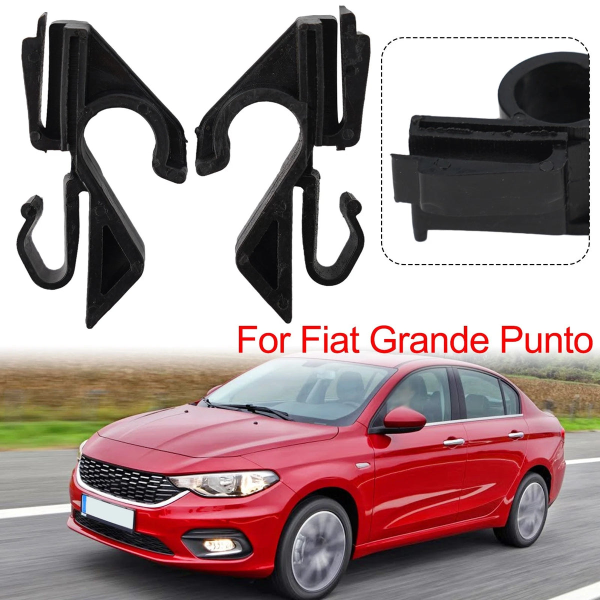 Rear Parcel Shelf Clips for Fiat Grande Punto (2006–Present)
