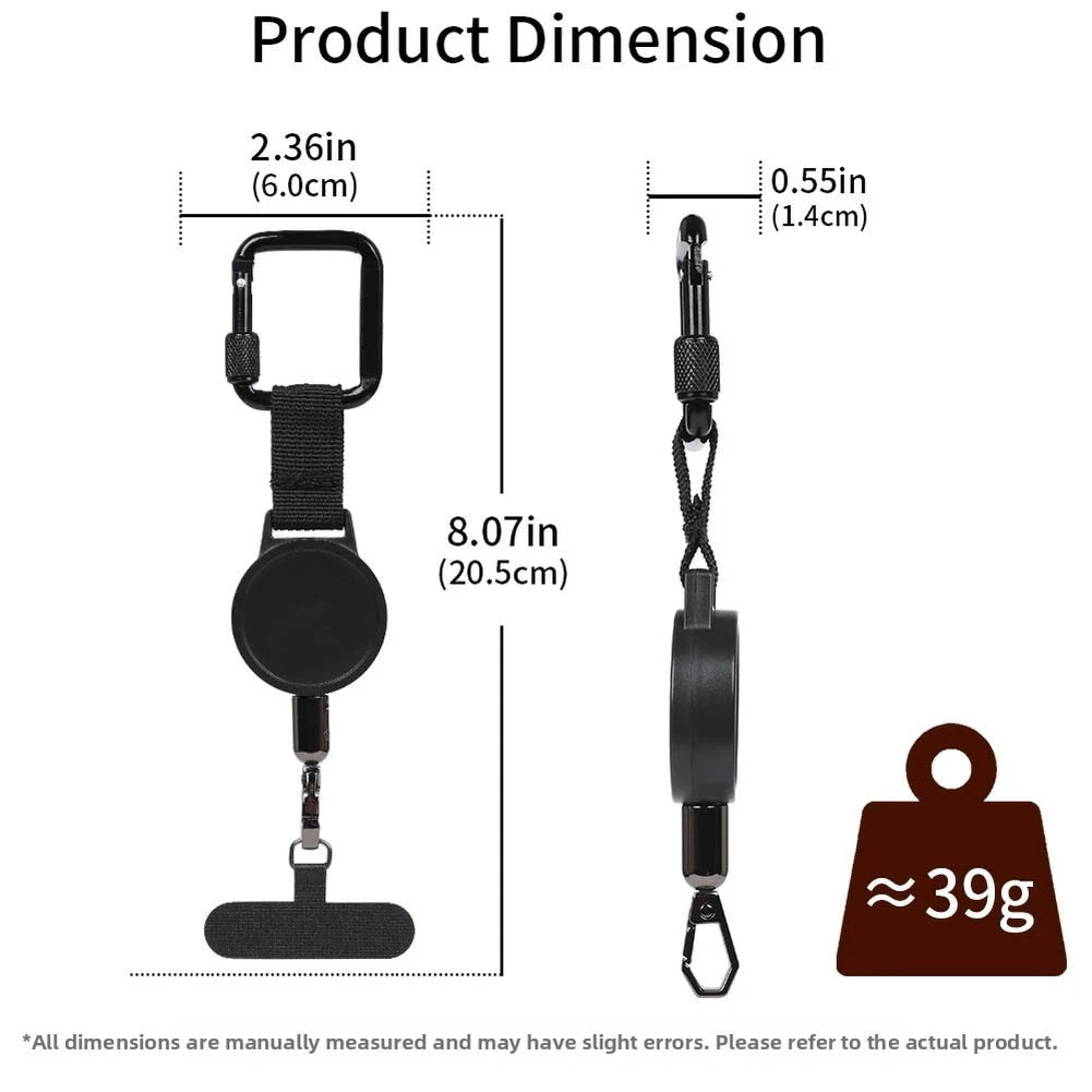 Secure Retractable Phone Lanyard for Universal Use (Compact Design)