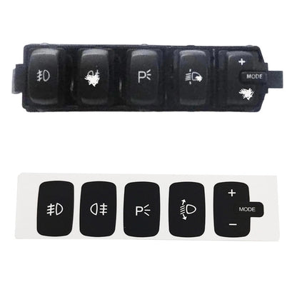 Button Repair Decal Black Overlay for Automotive Applications