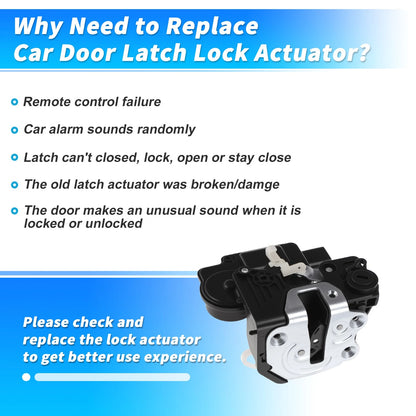 814101S010 Rear Left Power Door Lock Actuator for Hyundai HB20 (2012–2019)
