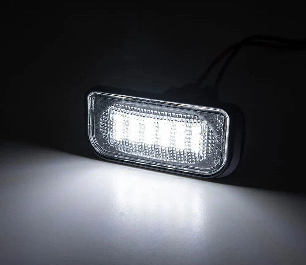2X LED License Plate Lights for Benz W203 CLK C209 W209 A209 SL R230