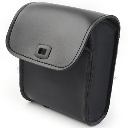 Saddle Luggage Pu Leather Side Tool Bag Storage Universal Pouch Black Motor