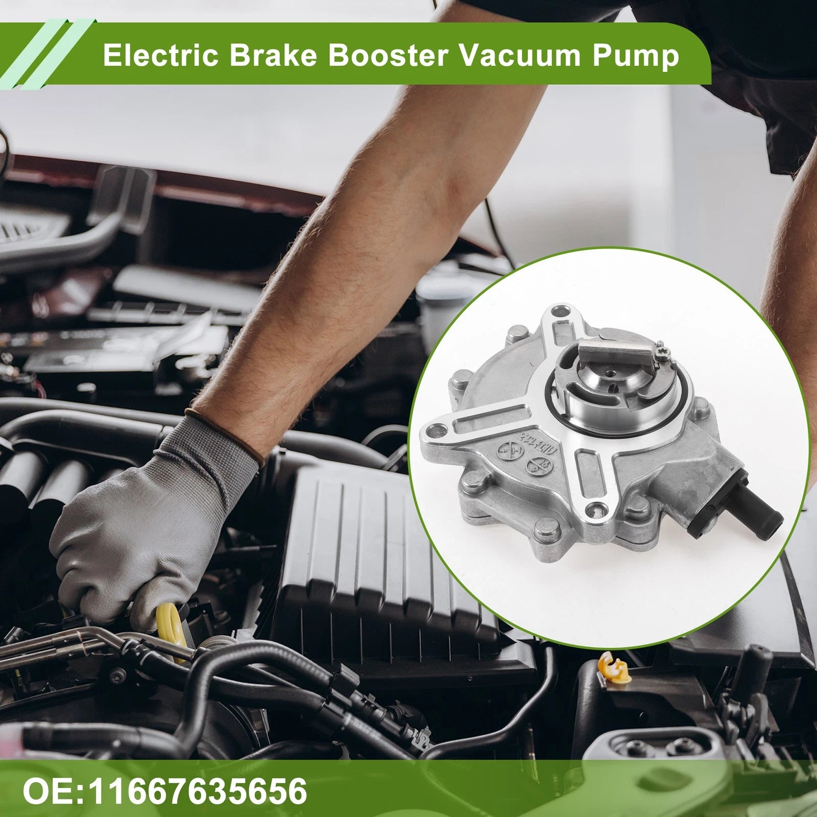 Brake Vacuum Pump Engine Vacuum for BMW 118i E81 (2006–2012)