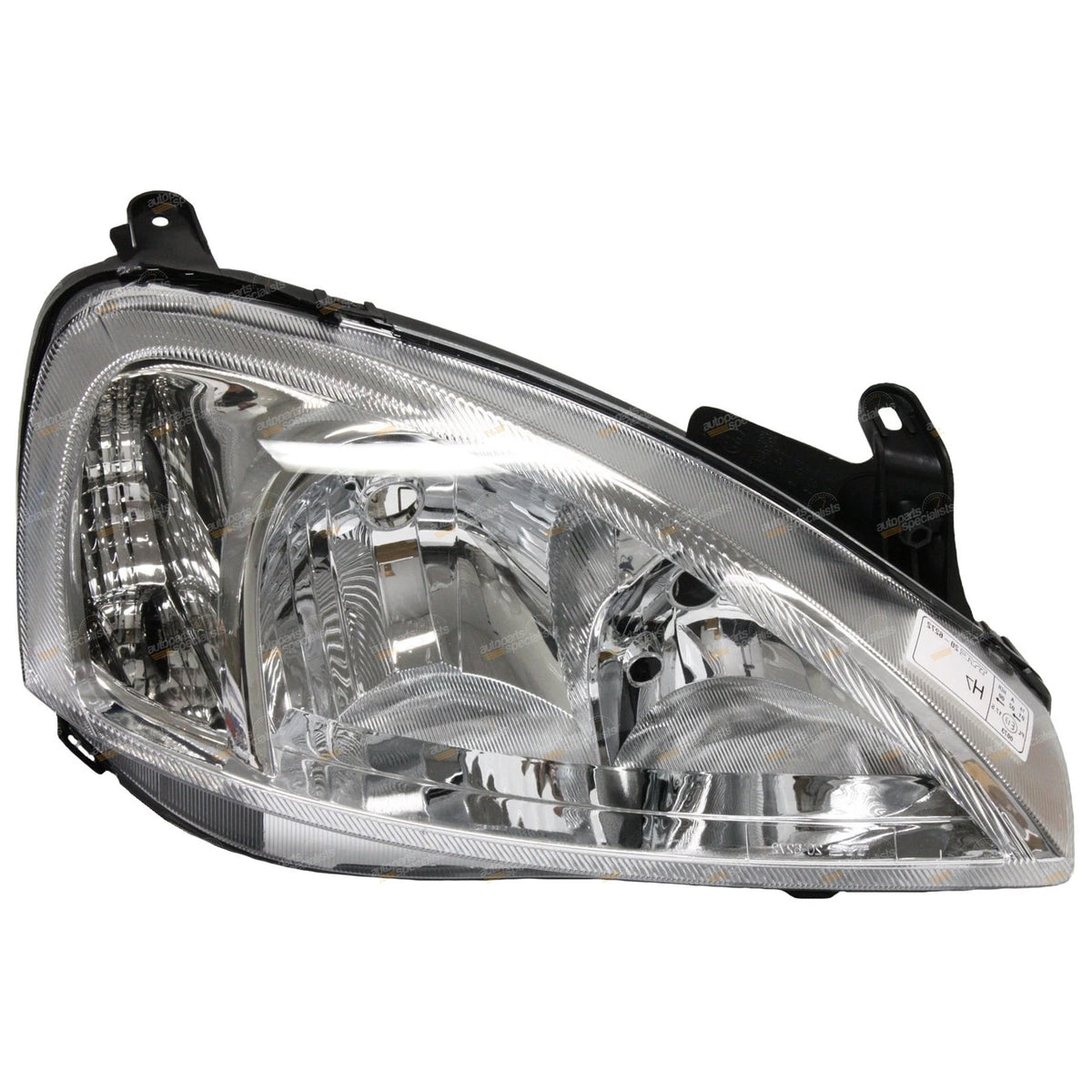 LH+RH Headlights Pair Clear/Chrome for Holden Barina XC (2003–2005)
