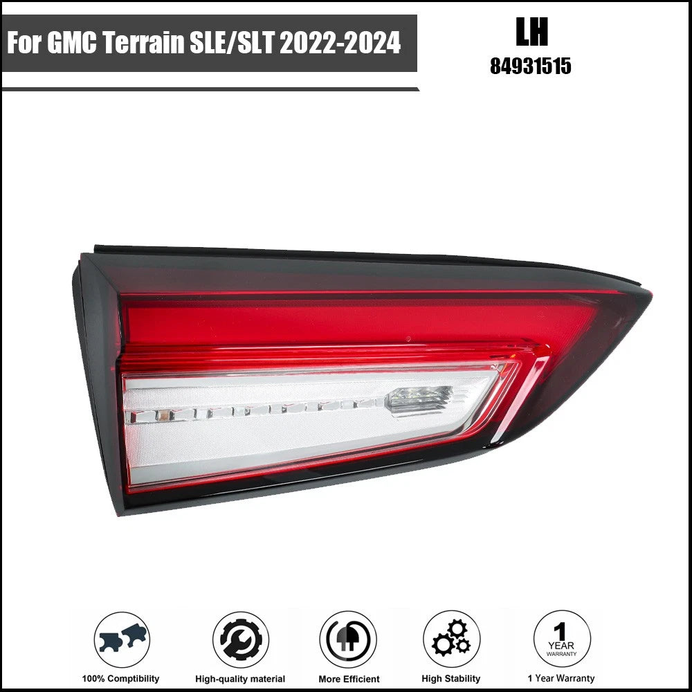 Tail Light Assembly for GMC Terrain SLE/SLT (2022–2024) LED Left Rear