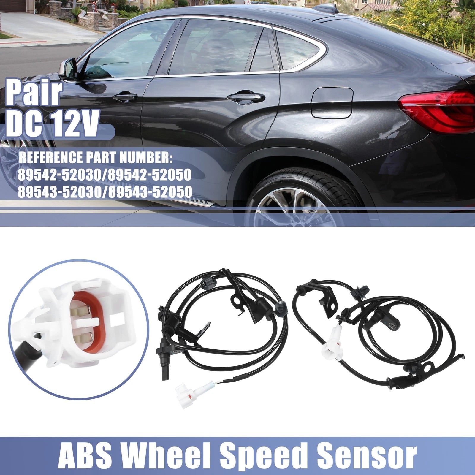 ABS Wheel Speed Sensor Front Left Right Replacement for Toyota Yaris (2007–2011)