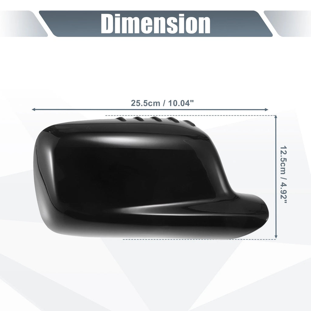 Rearview Mirror Cover Cap Gloss Black Replacement for BMW 3 Series E46 (1999–2006)