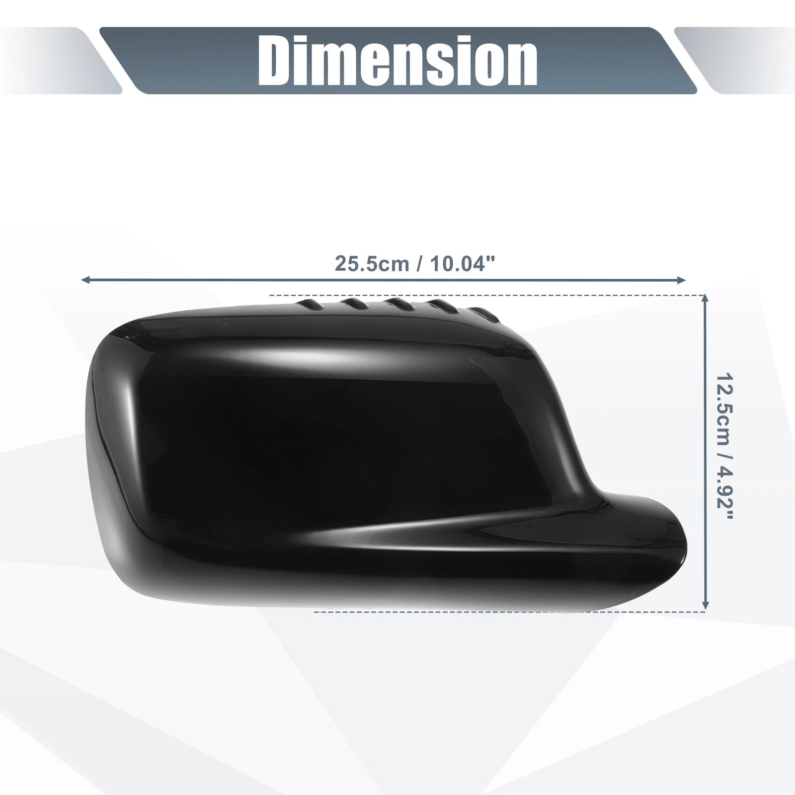 Rearview Mirror Cover Cap Gloss Black Replacement for BMW 3 Series E46 (1999–2006)