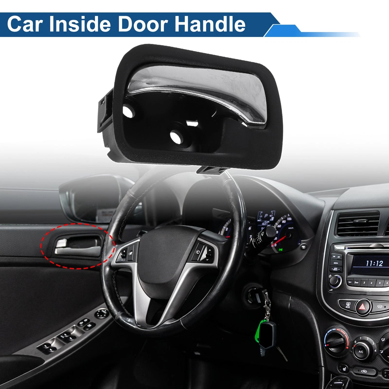 Rear Left Passenger Side Door Handle for Honda Accord (2003–2007)