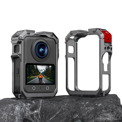 Metal Rabbit Cage Frame Case + Lens Cover for DJI Osmo 360 Action Camera
