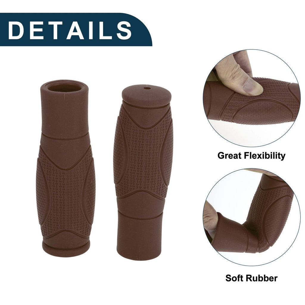 Handlebar Grip Covers 125mm Soft End Grips Protector for Scooter Universal