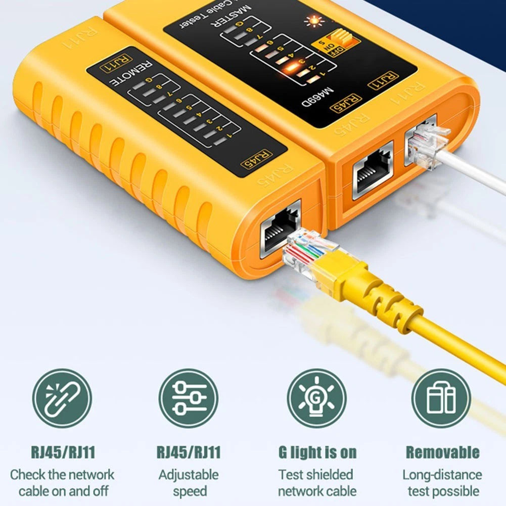 M469D Network Cable Tester for LAN and Telephone Line Testing