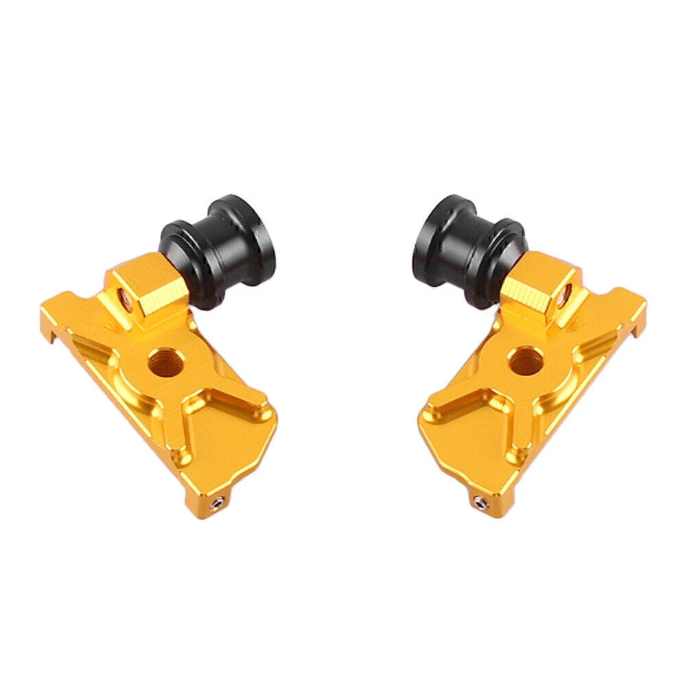 CNC Gold Aluminum Swingarm Spool Adapters for Yamaha R25 (2015)