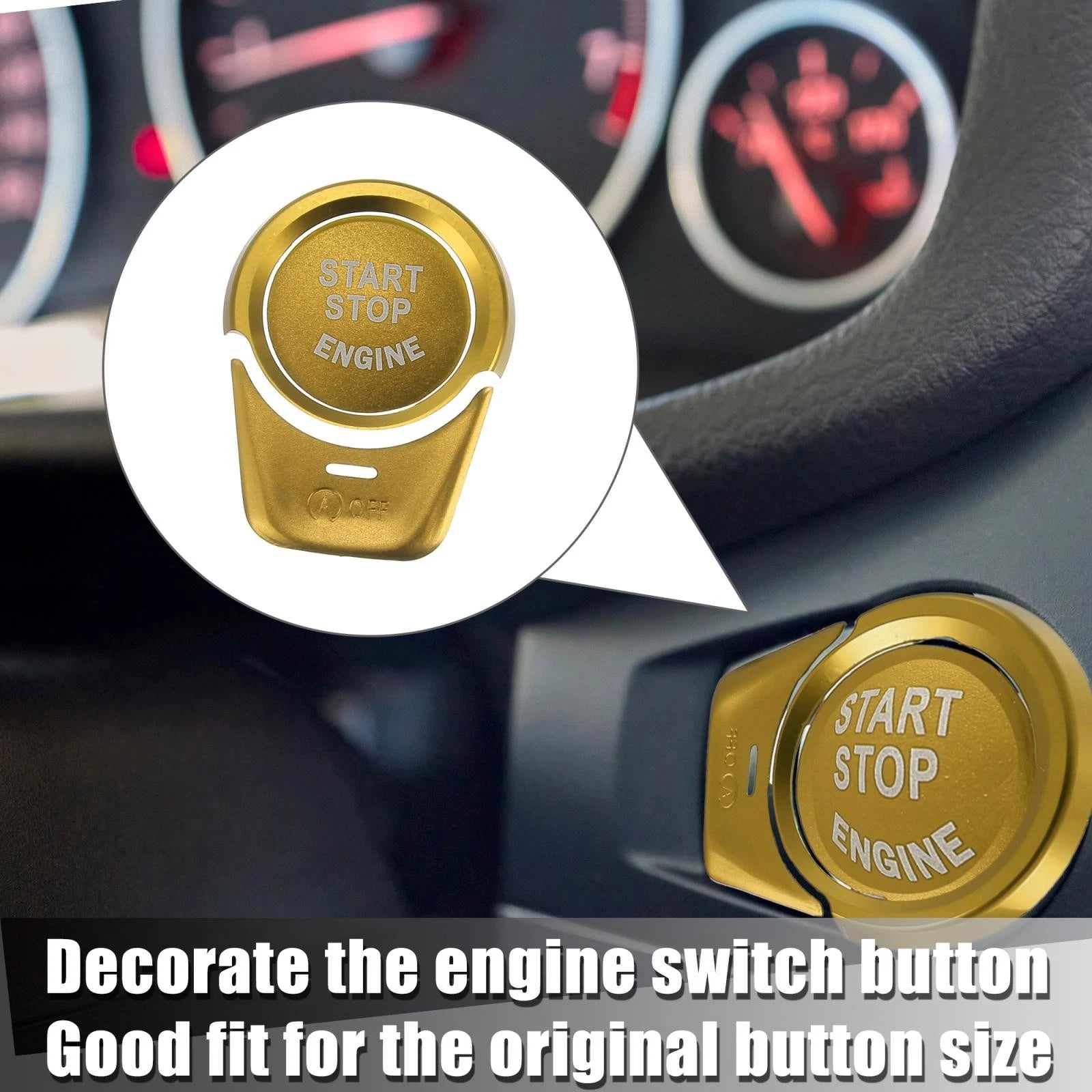 Start Stop Button Cover Sticker Kit for BMW 2 3 4 5 6 X1 X3 X4 (2011–2020)