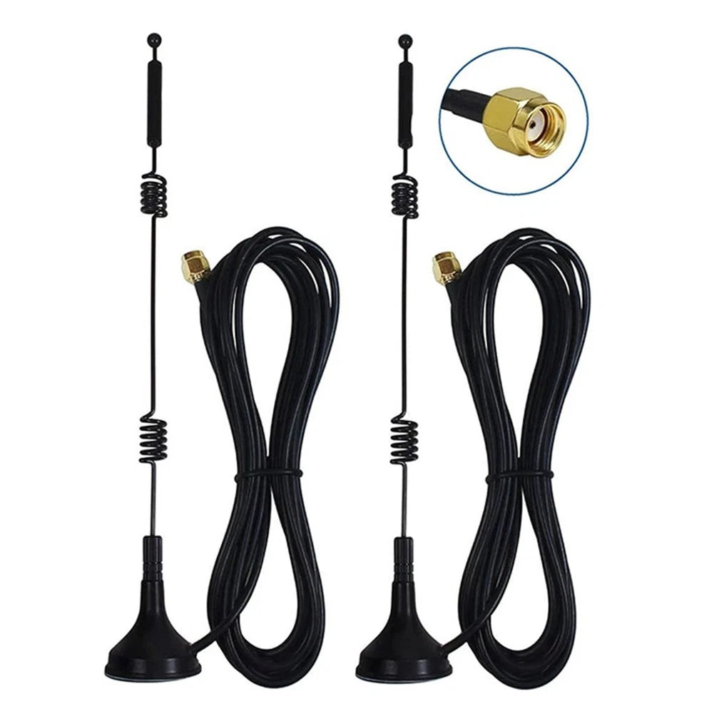 2X 9dBi Omnidirectional WiFi Antenna for RP-SMA Router Compatibility