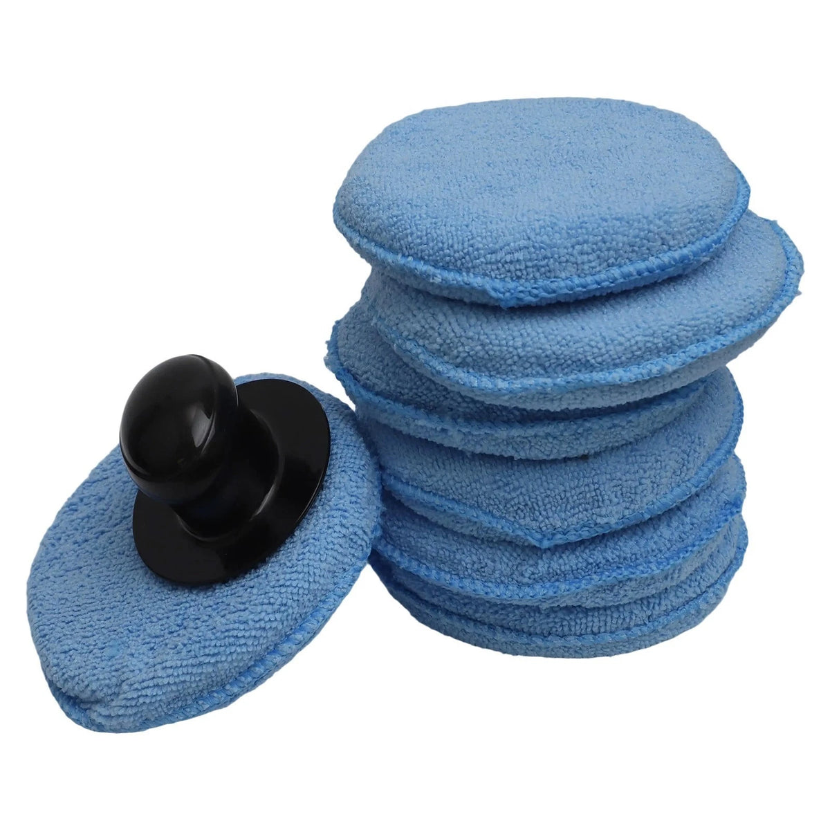 8-Piece Car Care Kit with Wax Applicators and Handling Tool