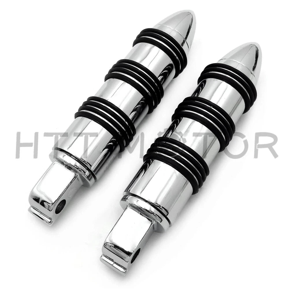 Chrome Foot Pegs for Victory Hammer Vegas 8 Ball (Front & Rear)