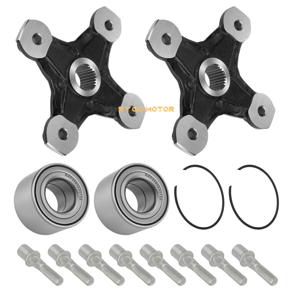 2 Front/Rear Wheel Hubs & Bearings for Can-Am Renegade 1000 850 800R 650 570 500