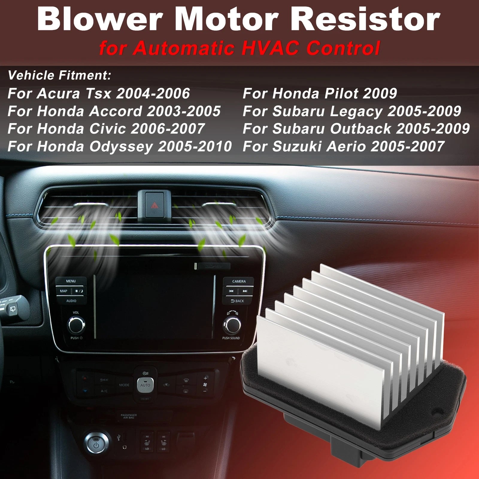 Blower Motor Resistor for Acura TSX (2004–2006) 20677/3A1299