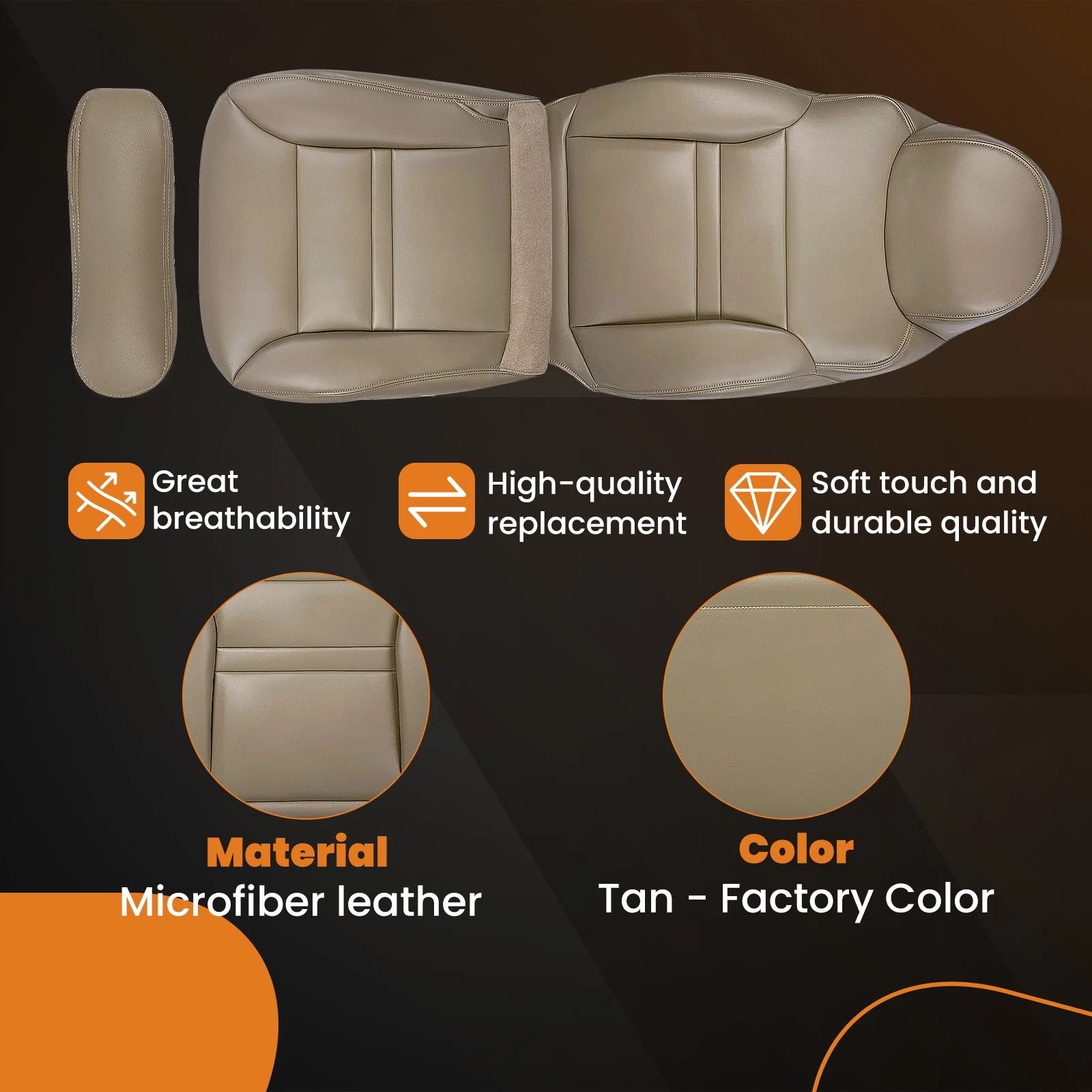 Leather Seat Cover Set for Ford Excursion Limited (2000–2001)