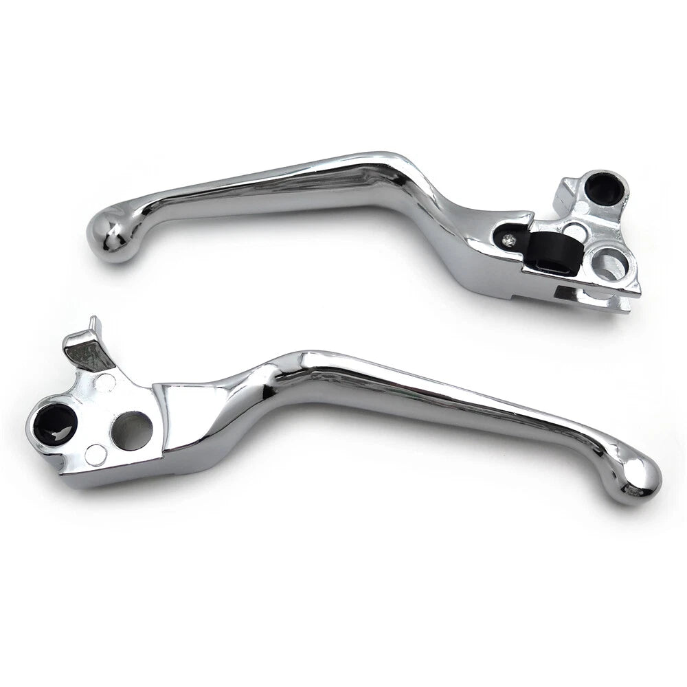 Chromed Brake Clutch Hand Levers for Harley XL Dyna Touring Softail (1996–2003)