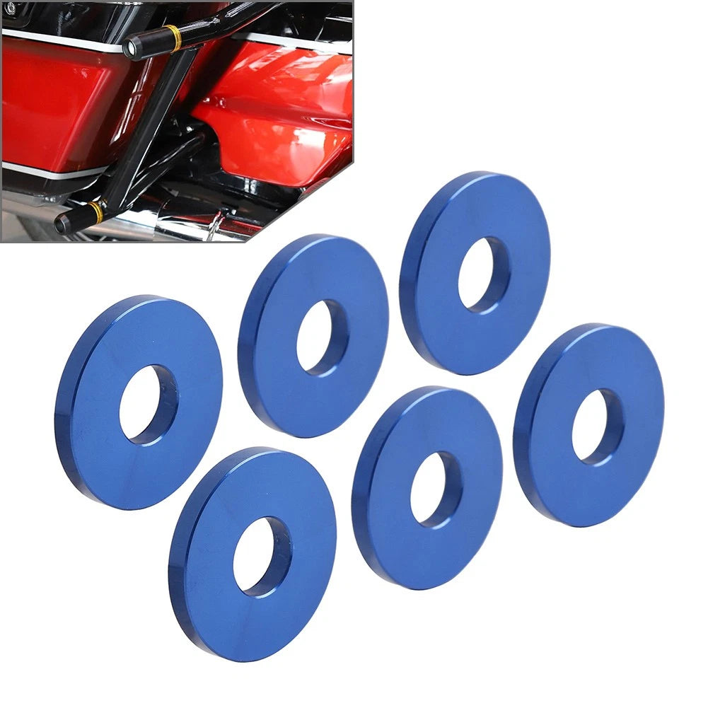 6X Engine Saddlebag Crash Bar Decorative Spacer Ring for Harley Softail