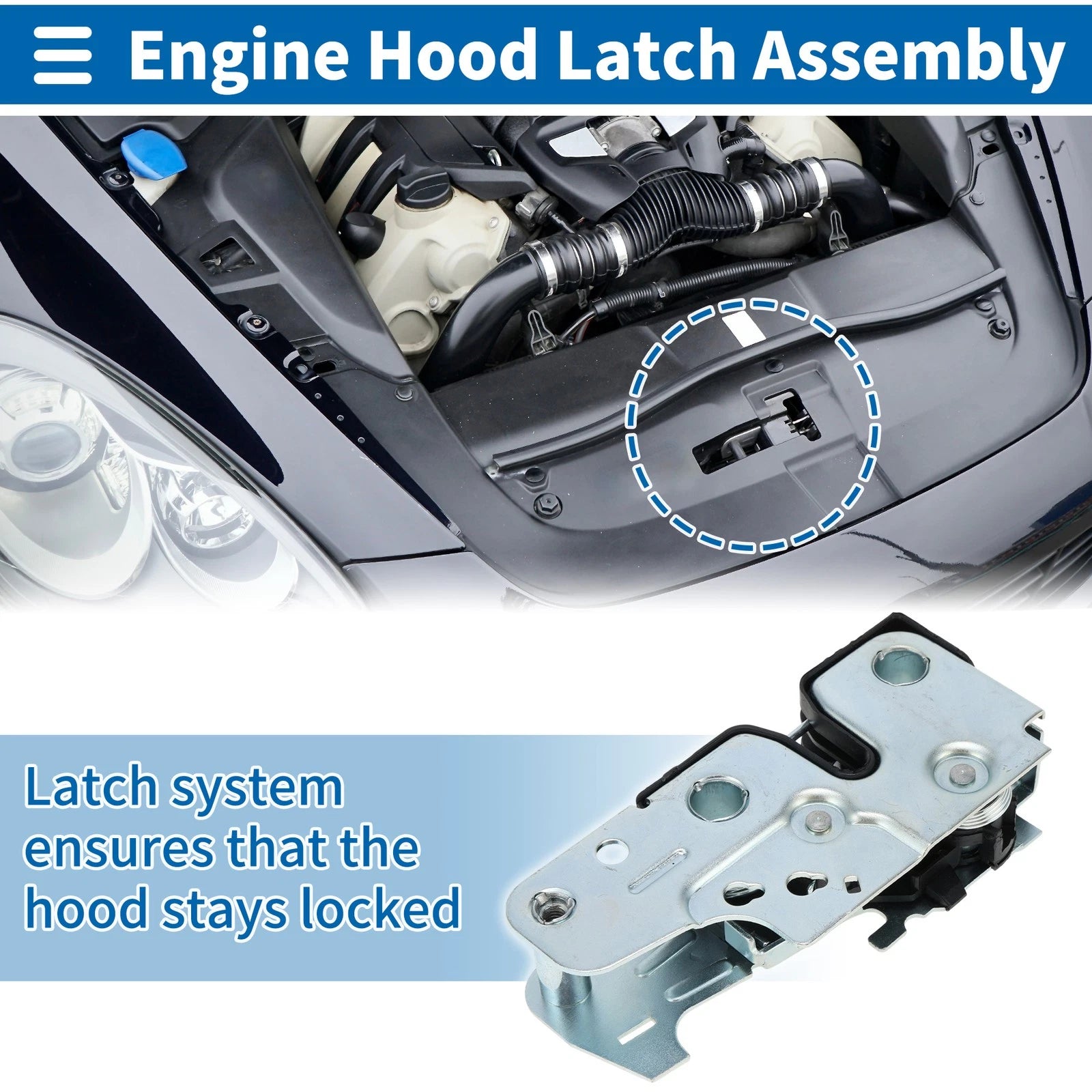 Hood Latch Assembly for Volkswagen Amarok (2010–2016) Replacement