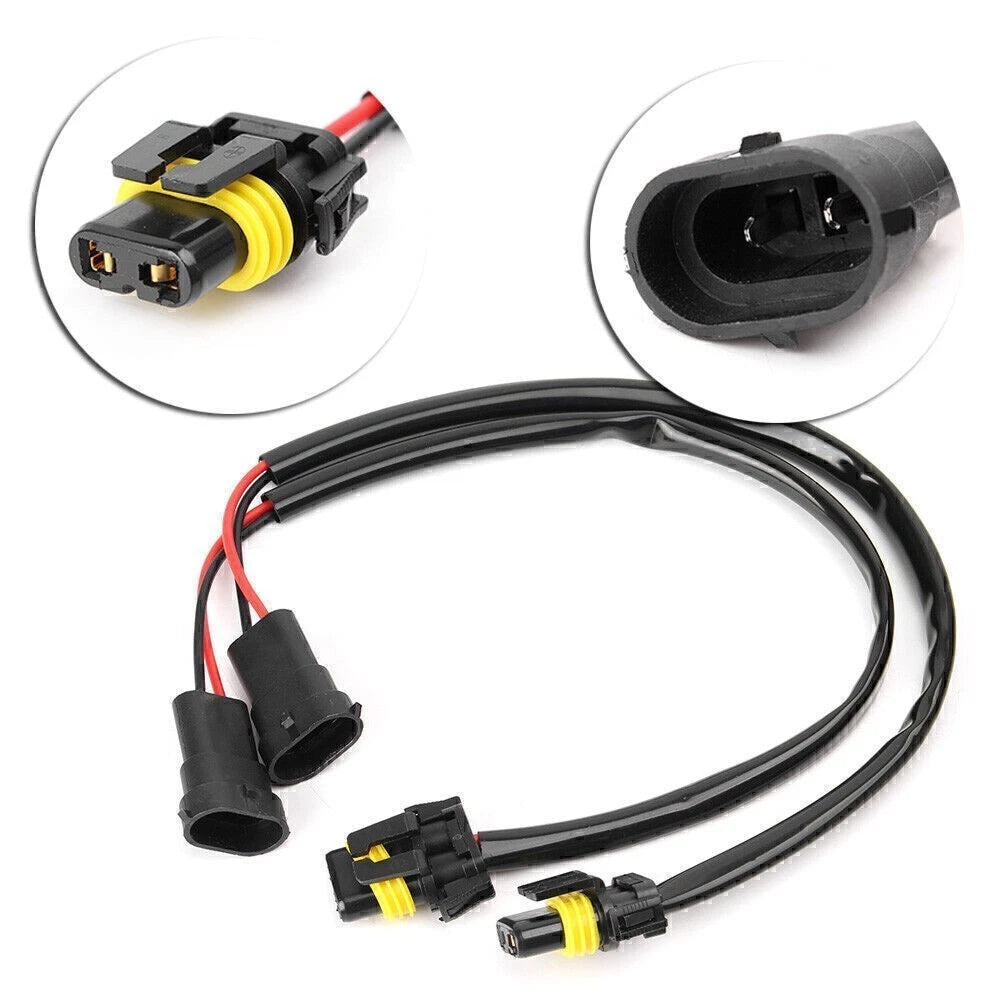 H8/H11 to 9006 Headlight Conversion Pigtail Connectors for (2076YF016)