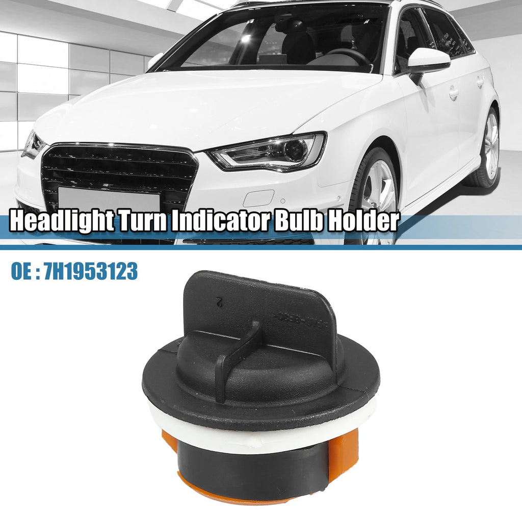 Headlight Turn Indicator Bulb Holders Black Plastic for Audi A3 (2004–2013)